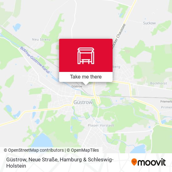 Güstrow, Neue Straße map