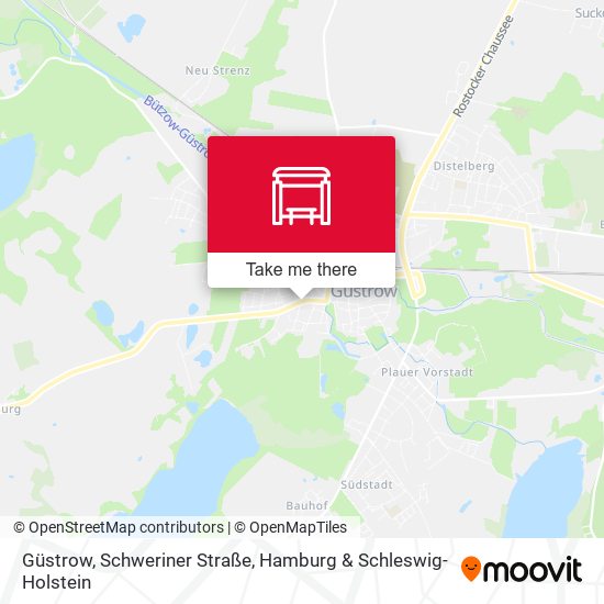 Güstrow, Schweriner Straße map