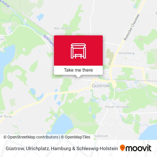 Güstrow, Ulrichplatz map