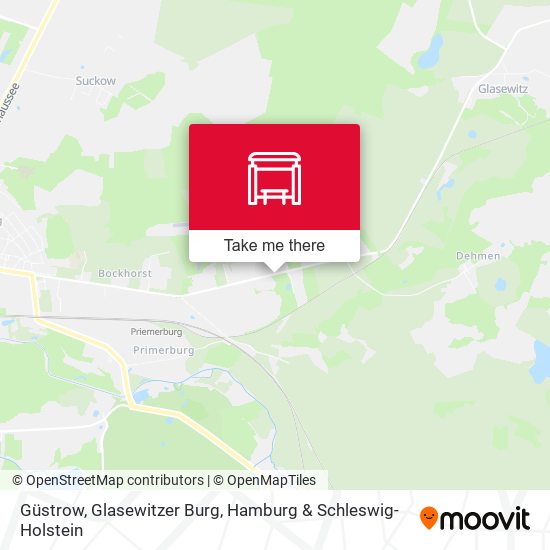 Güstrow, Glasewitzer Burg map