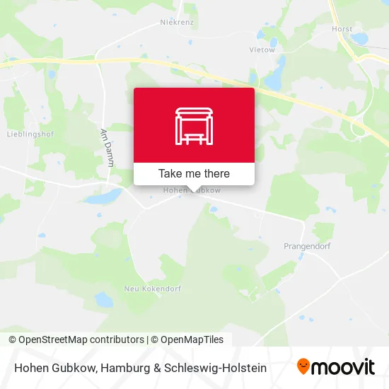 Карта Hohen Gubkow