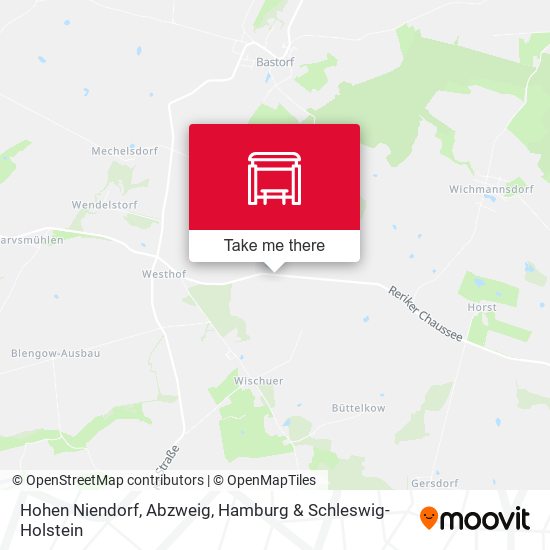 Hohen Niendorf, Abzweig map