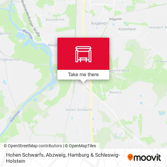 Карта Hohen Schwarfs, Abzweig