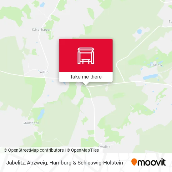 Карта Jabelitz, Abzweig