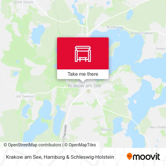 Карта Krakow am See