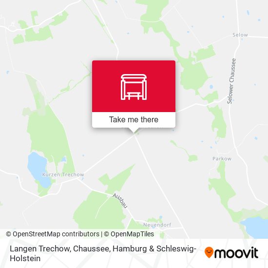 Langen Trechow, Chaussee map