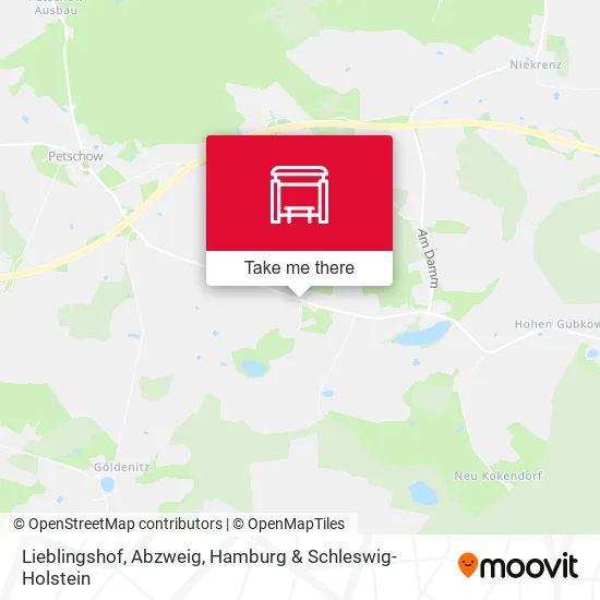 Карта Lieblingshof, Abzweig