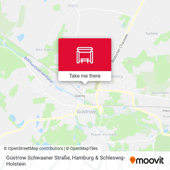 Güstrow Schwaaner Straße map