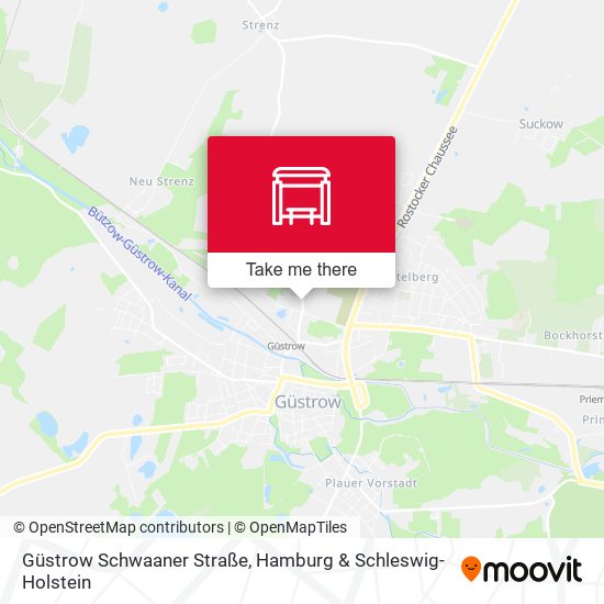 Güstrow Schwaaner Straße map