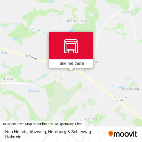 Карта Neu Heinde, Abzweig