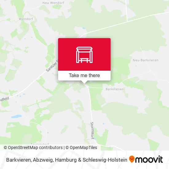 Карта Barkvieren, Abzweig