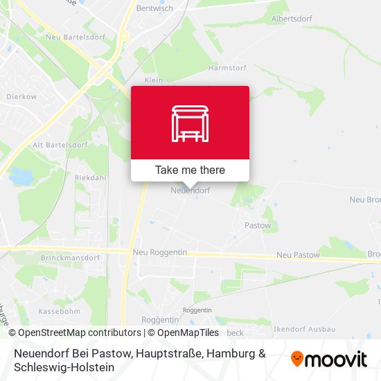 Neuendorf Bei Pastow, Hauptstraße map