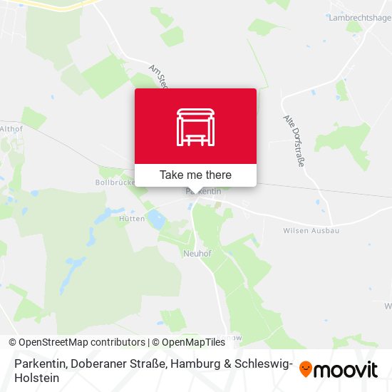 Parkentin, Doberaner Straße map
