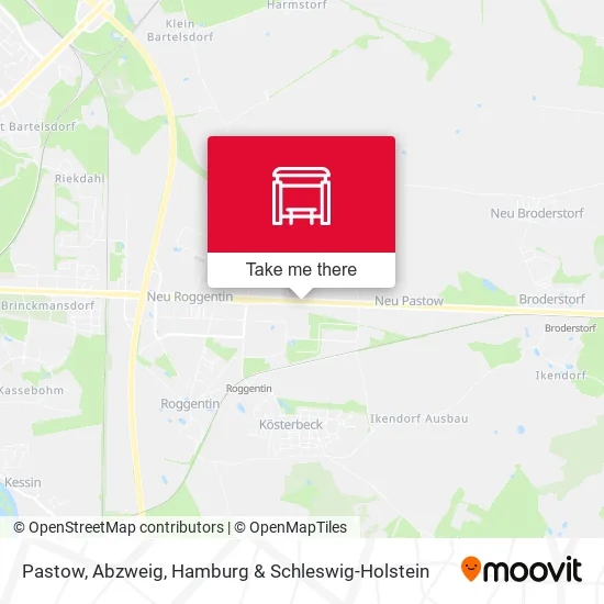 Карта Pastow, Abzweig