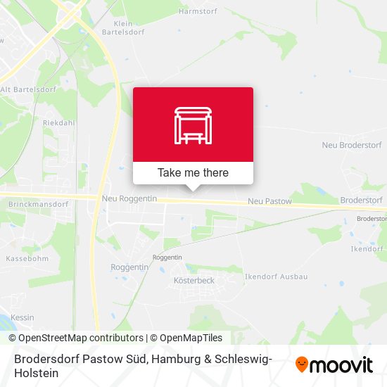 Brodersdorf Pastow Süd map