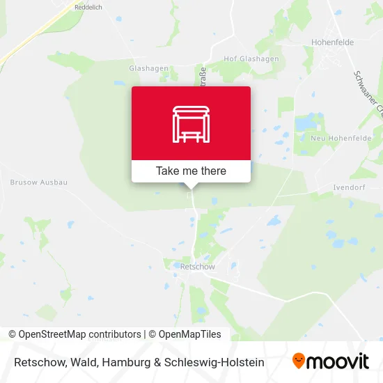 Карта Retschow, Wald