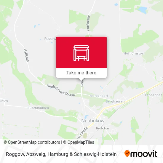 Карта Roggow, Abzweig