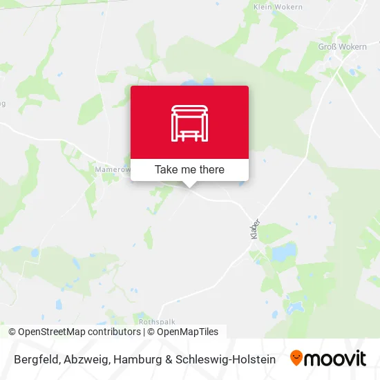 Карта Bergfeld, Abzweig