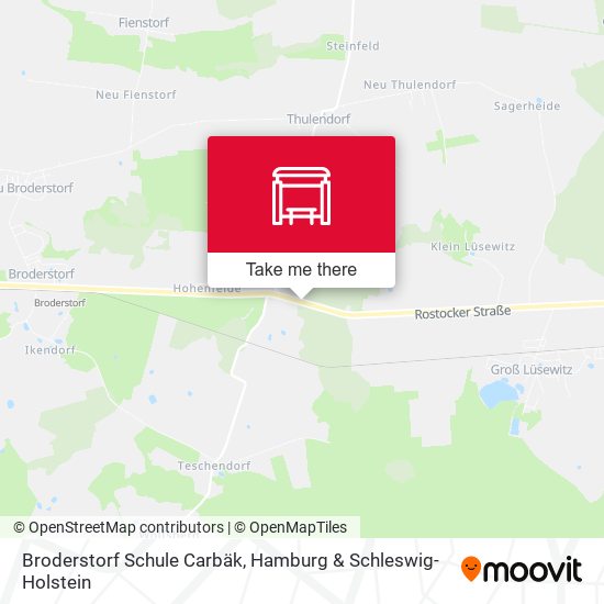 Broderstorf Schule Carbäk map