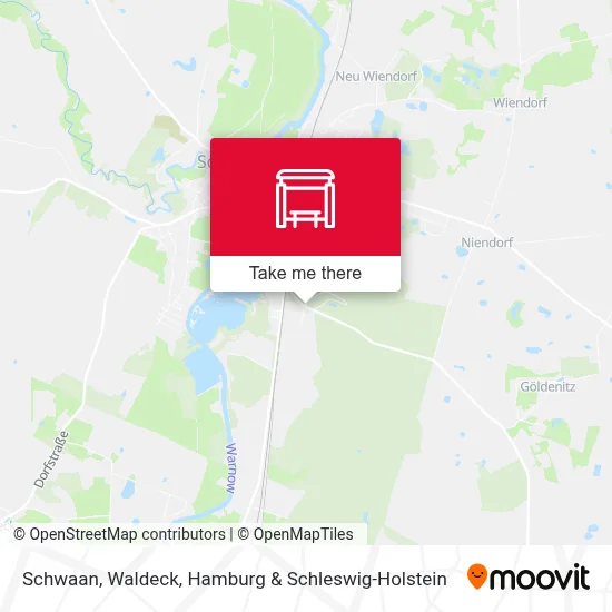 Schwaan, Waldeck map