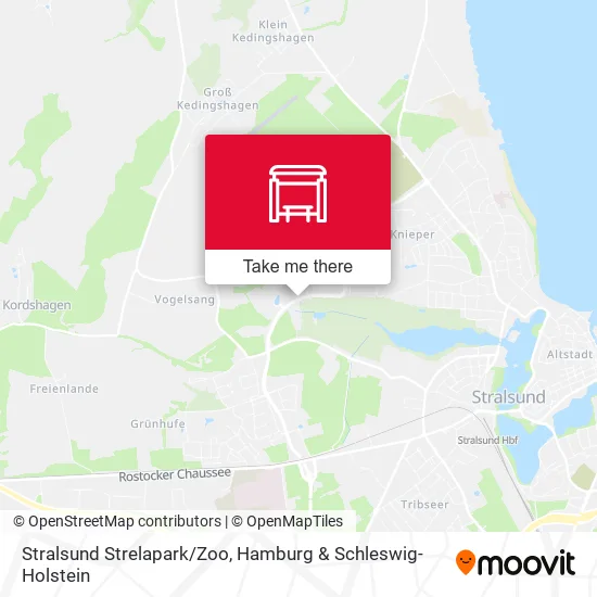 Карта Stralsund Strelapark/Zoo