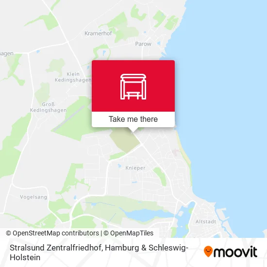 Карта Stralsund Zentralfriedhof