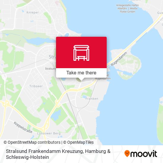 Stralsund Frankendamm Kreuzung map