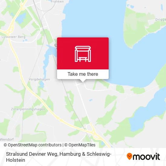 Карта Stralsund Deviner Weg