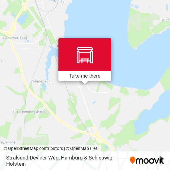 Stralsund Deviner Weg map