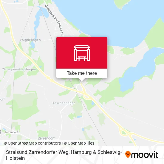 Карта Stralsund Zarrendorfer Weg
