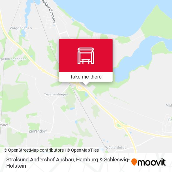 Stralsund Andershof Ausbau map
