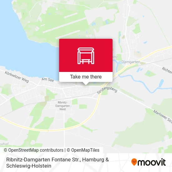 Карта Ribnitz-Damgarten Fontane Str.