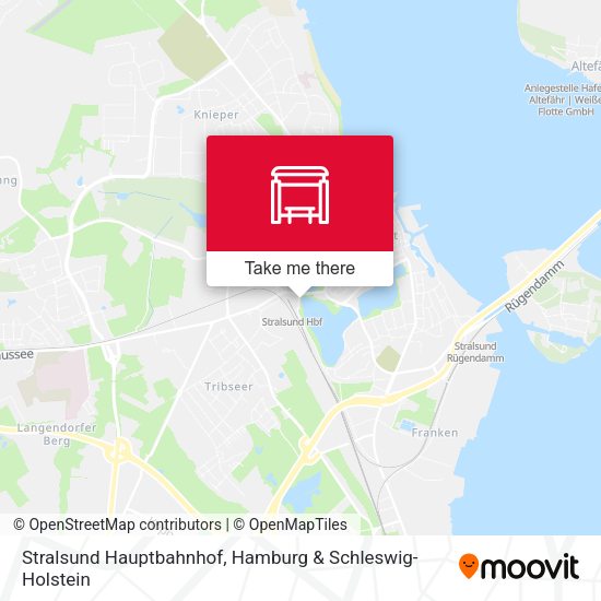 Stralsund Hauptbahnhof map