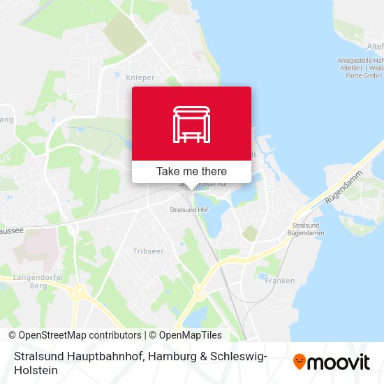 Stralsund Hauptbahnhof map