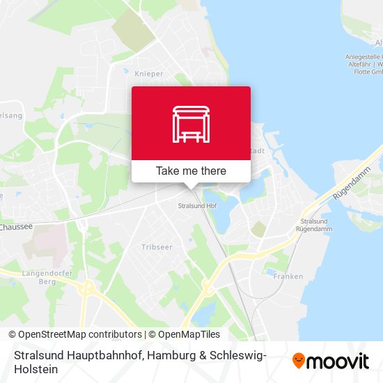 Stralsund Hauptbahnhof map