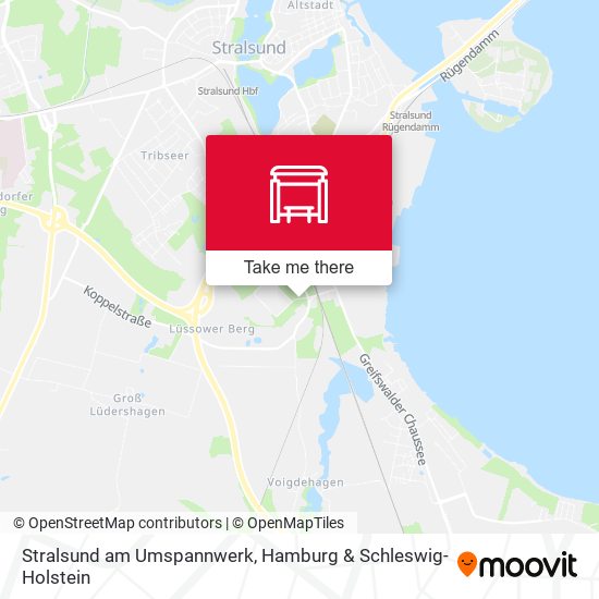 Stralsund am Umspannwerk map