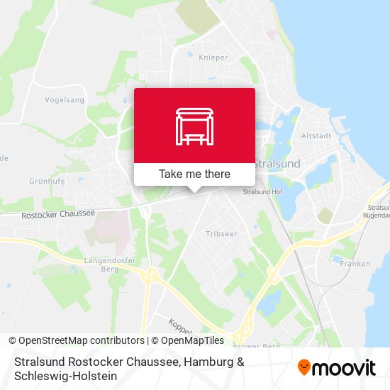 Stralsund Rostocker Chaussee map