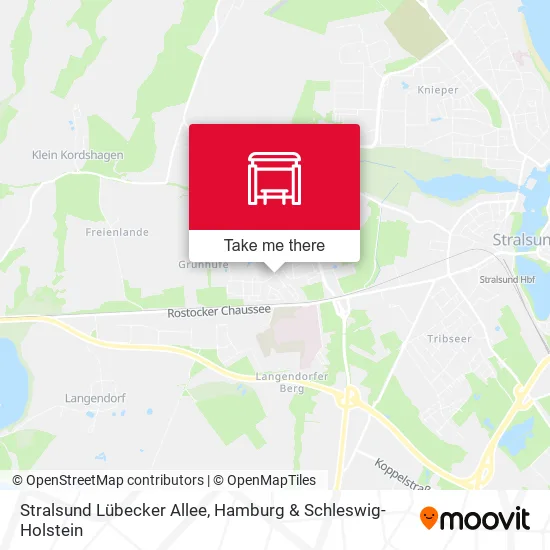 Карта Stralsund Lübecker Allee