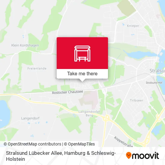 Карта Stralsund Lübecker Allee