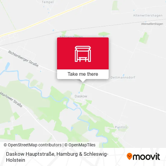 Карта Daskow Hauptstraße
