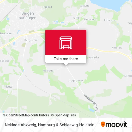 Карта Neklade Abzweig