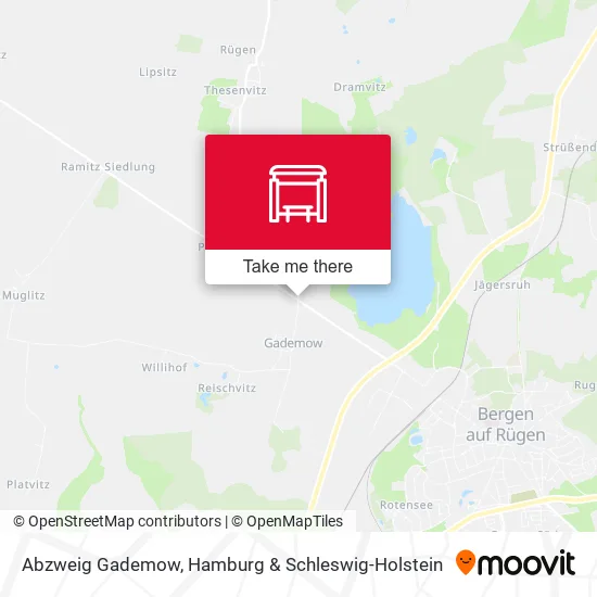 Карта Abzweig Gademow