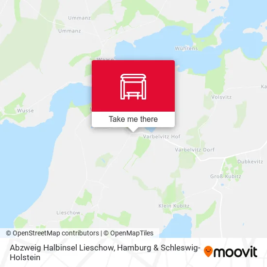Карта Abzweig Halbinsel Lieschow