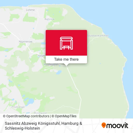 Карта Sassnitz Abzweig Königsstuhl