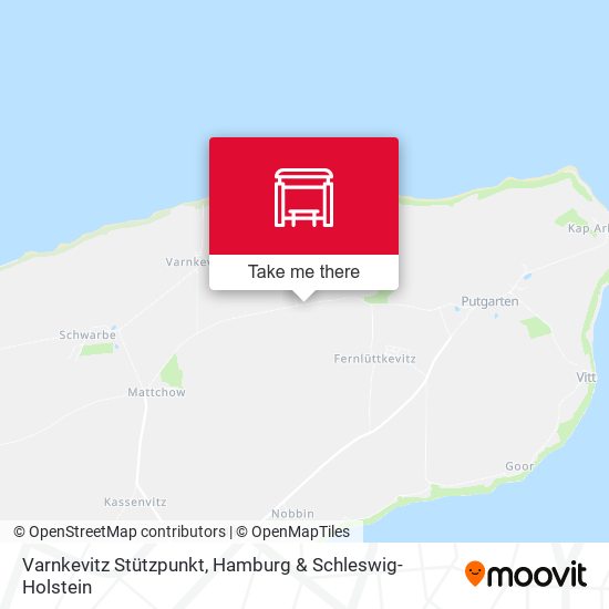 Varnkevitz Stützpunkt map