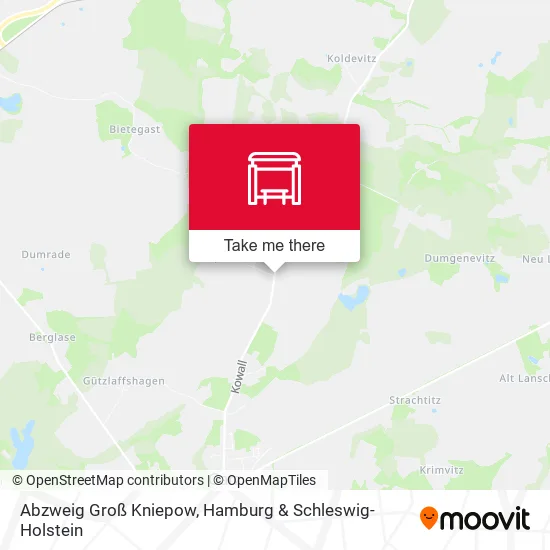 Карта Abzweig Groß Kniepow