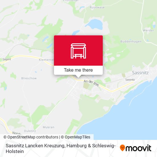 Sassnitz Lancken Kreuzung map