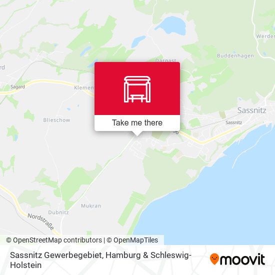 Sassnitz Gewerbegebiet map