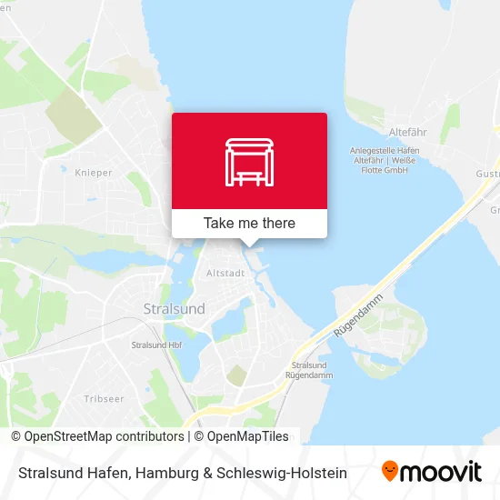 Stralsund Hafen map