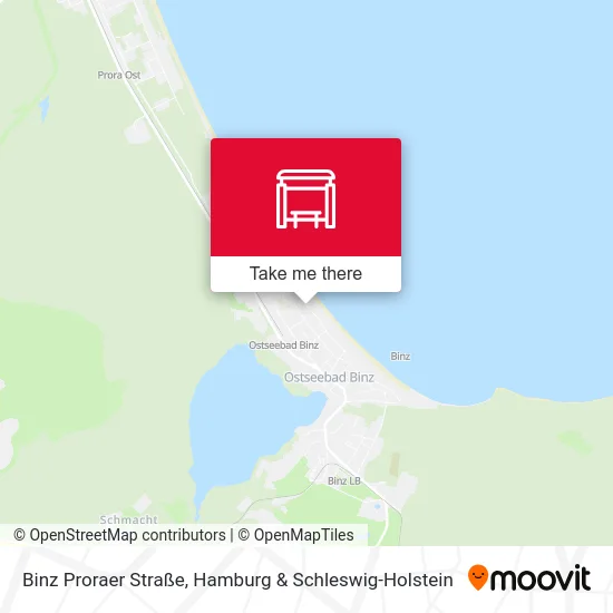 Карта Binz Proraer Straße